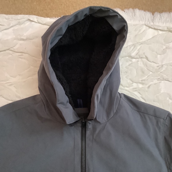 EUC Michael Kors Mens lined jacket hoodie gray puffer - Picture 3 of 15